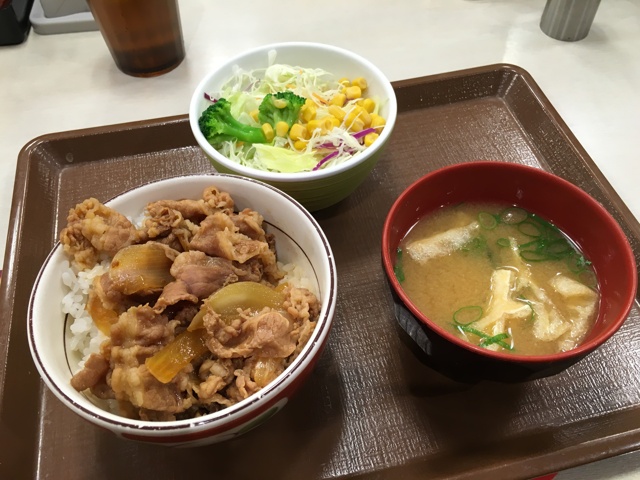 牛丼ミニ・サラダセット